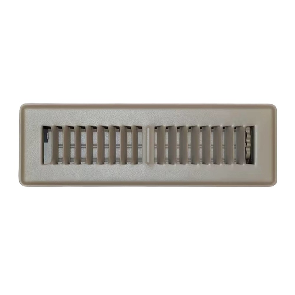 Everbilt 2 in. x 10 in. 2-Way Floor Diffuser Floor Register, Brown w/ Damper